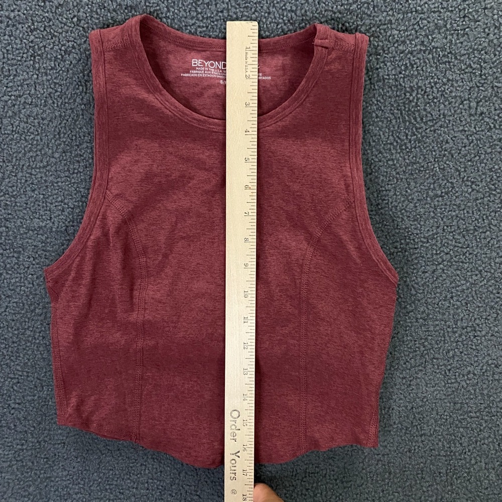 Beyond Yoga Beyond Yoga Motivate Spacedye Cropped Tank size Small Red Pink Top - Picture 7 of 8